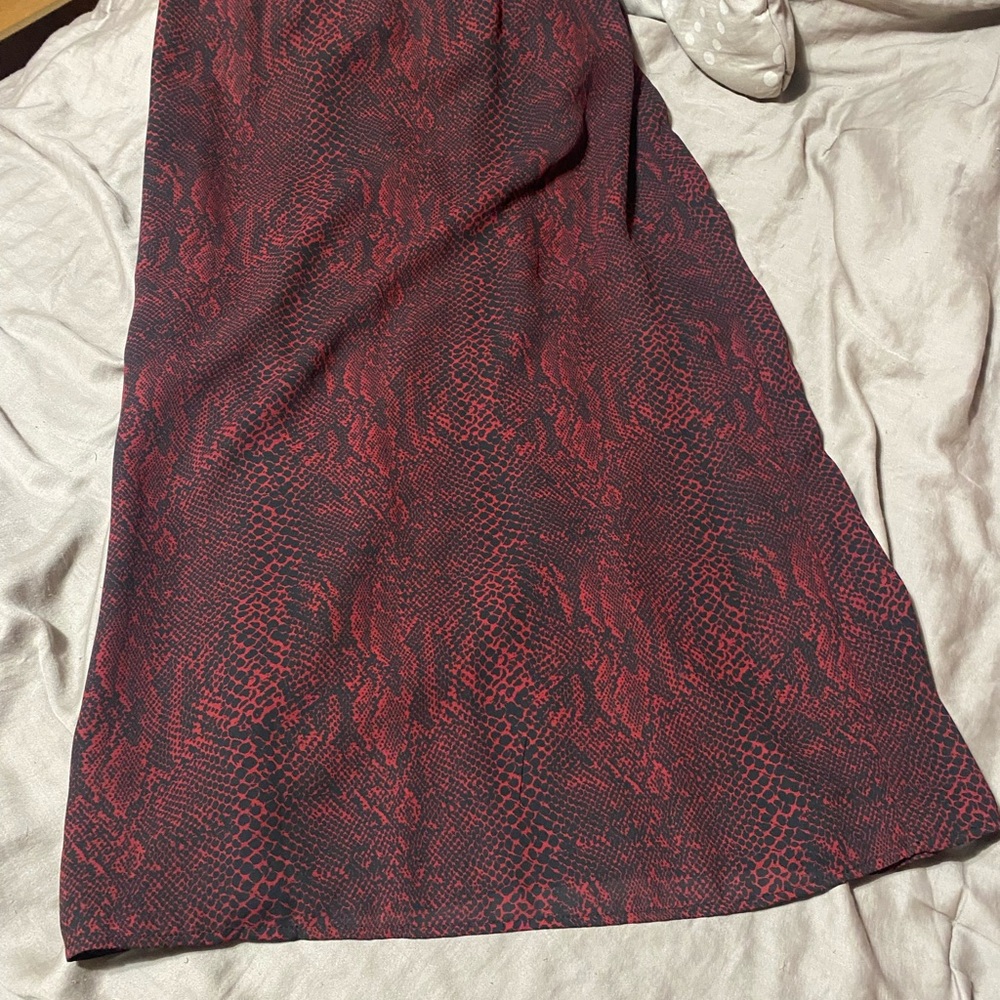 Kathie Lee‎ Collection Red and Black Maxi Skirt- worn one time